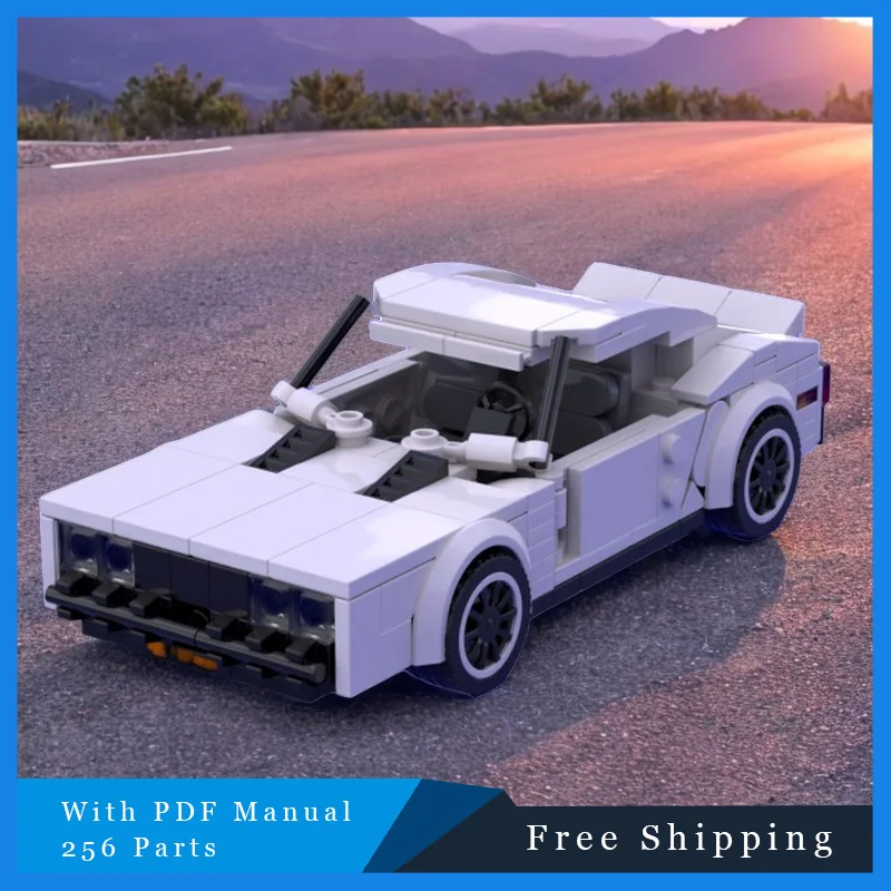 256 Uds. Venta caliente MOC creativo coche de Rally blanco modelo de bloques de construcción modulares niños educación DIY montaje juguete regalo de cumpleaños