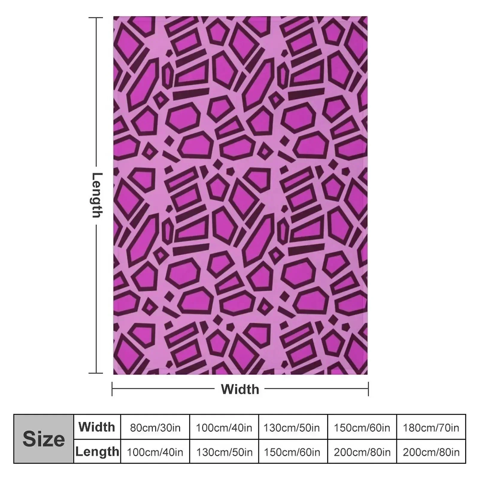 Kipo Pink Mega Jaguar Spots Throw Blanket Bed covers Luxury St Travel Plush Blankets