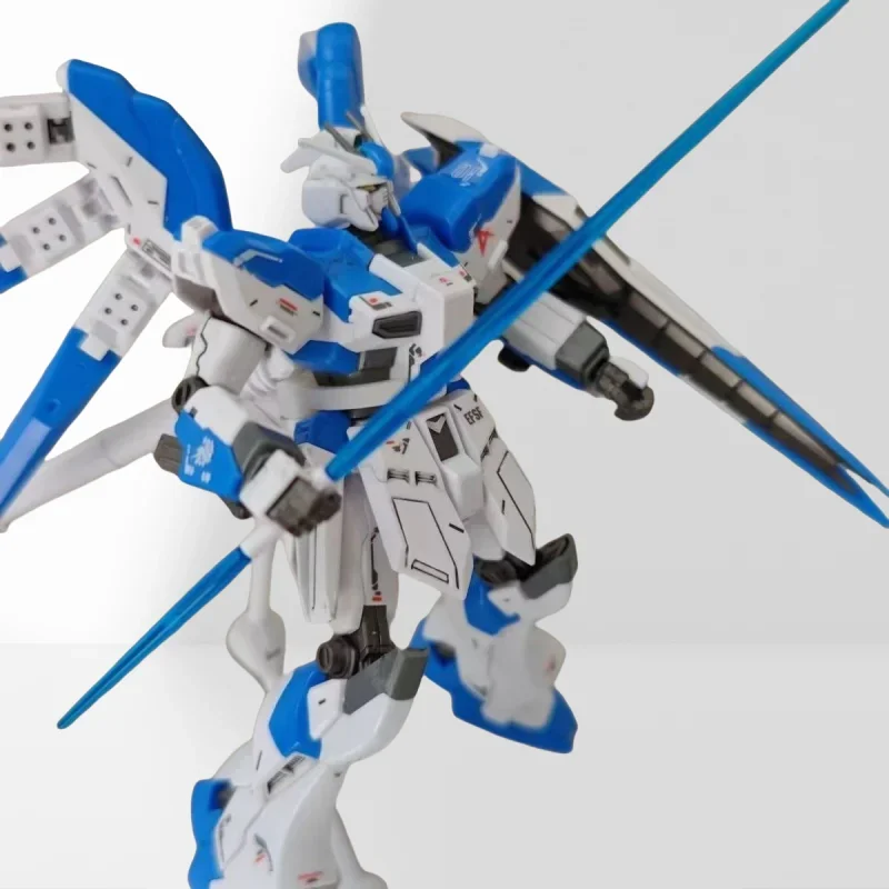 Bandai HG 1/144 RX-93-v2 Hi Nu นักรบประกอบตัวเลขการกระทําของเล่นเด็กตกแต่งของขวัญสะสม