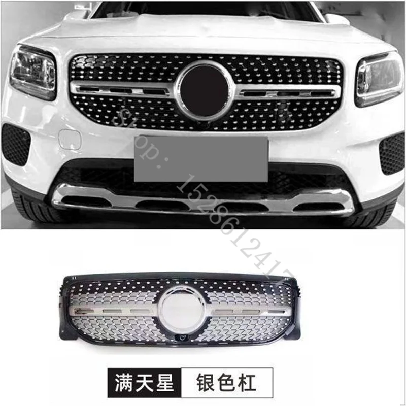 

For Mercedes-Benz GLB X247 2019 2020~2024 car Accessories Chrome Front Upper Bumper Hood Radiator Grill Grille