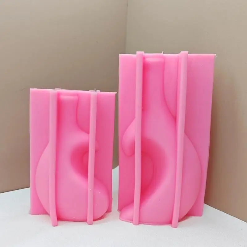 

97BA Silicone Mold Heart Shaped Flower Pots Molds Flowerpot Clay Cement