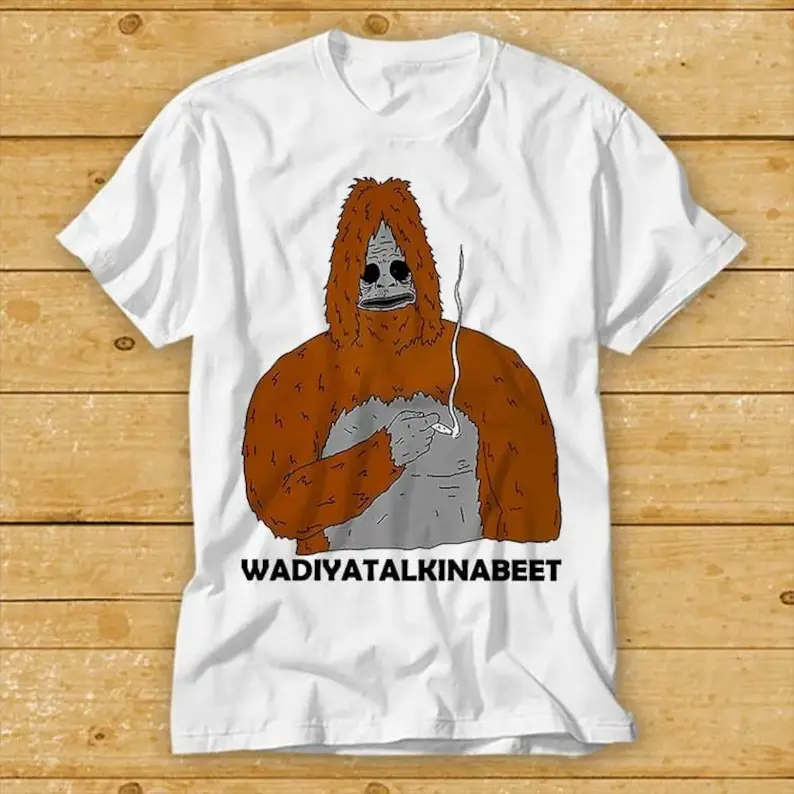 Sassy The Sasquatch Smoke Big Foot Wadiyatalkinabeet The Lez Show футболка из культового фильма Ретро винтажный музыкальный Топ 2380