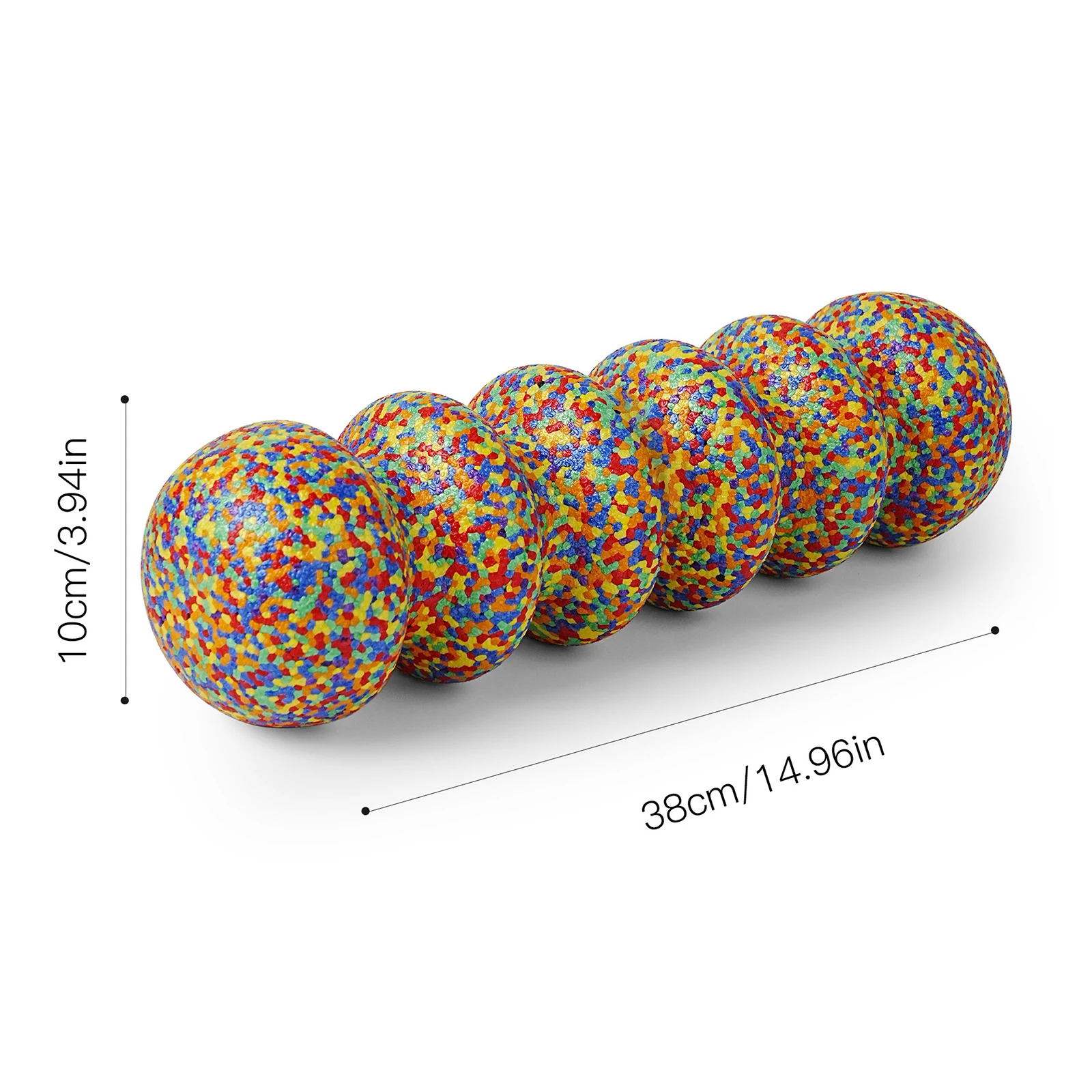 Wave-Shaped Fitness Foam Roller Non-Slip Muscle Massage Fitness Rollers Grooved Muscle Exercise Tool for Spine Tendons Neck