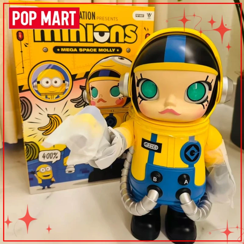 

Оригинальная коллекционная игрушка POPMART MEGA SPACE MOLLY Minions 400% для дома и интерьера, милый подарок