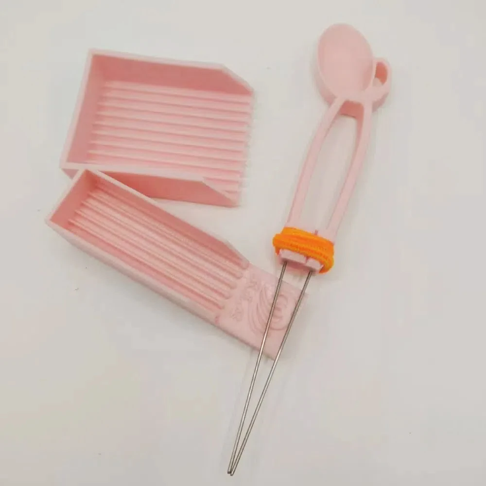 

Creative Diamond Clips Pen Tray Kits Double Needle Handheld Rhinestone Painting Separator Household Padding Bean Pen