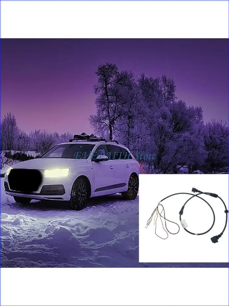 124B High Performances Car Brake Wear Harness Cable Wiring Assembly Easy Install Plastic Construction 4F0972252