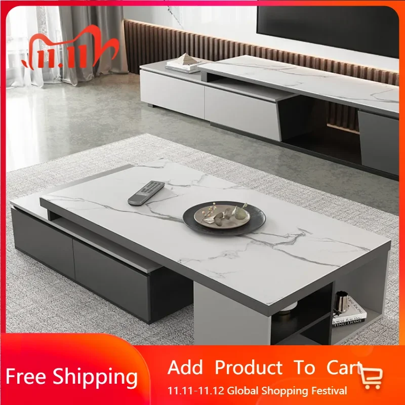 

Korean Modern Coffee Table Storage Clear Floor Living Room Coffee Table Minimalist Italian Simple Mesa Auxiliar Unique Furniture