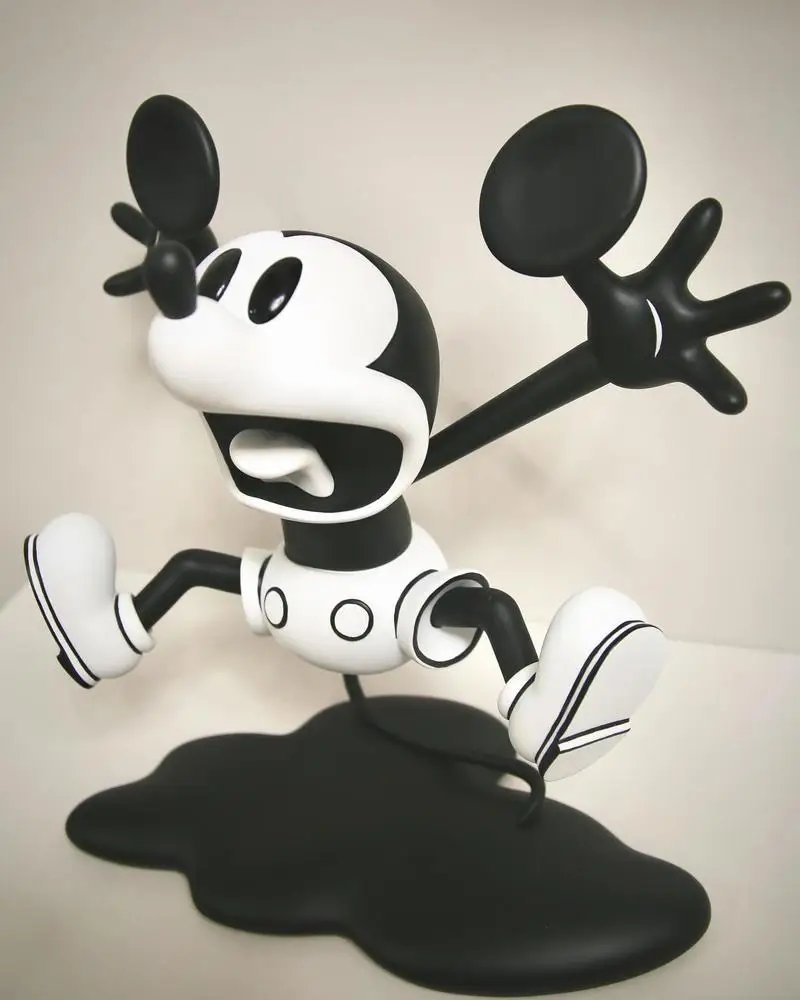 Hot Spot 28cm Mickey  Surprise! Mickey Retro  Funny And Trendy Toy Figurine Ornament Halloween Christmas Gift