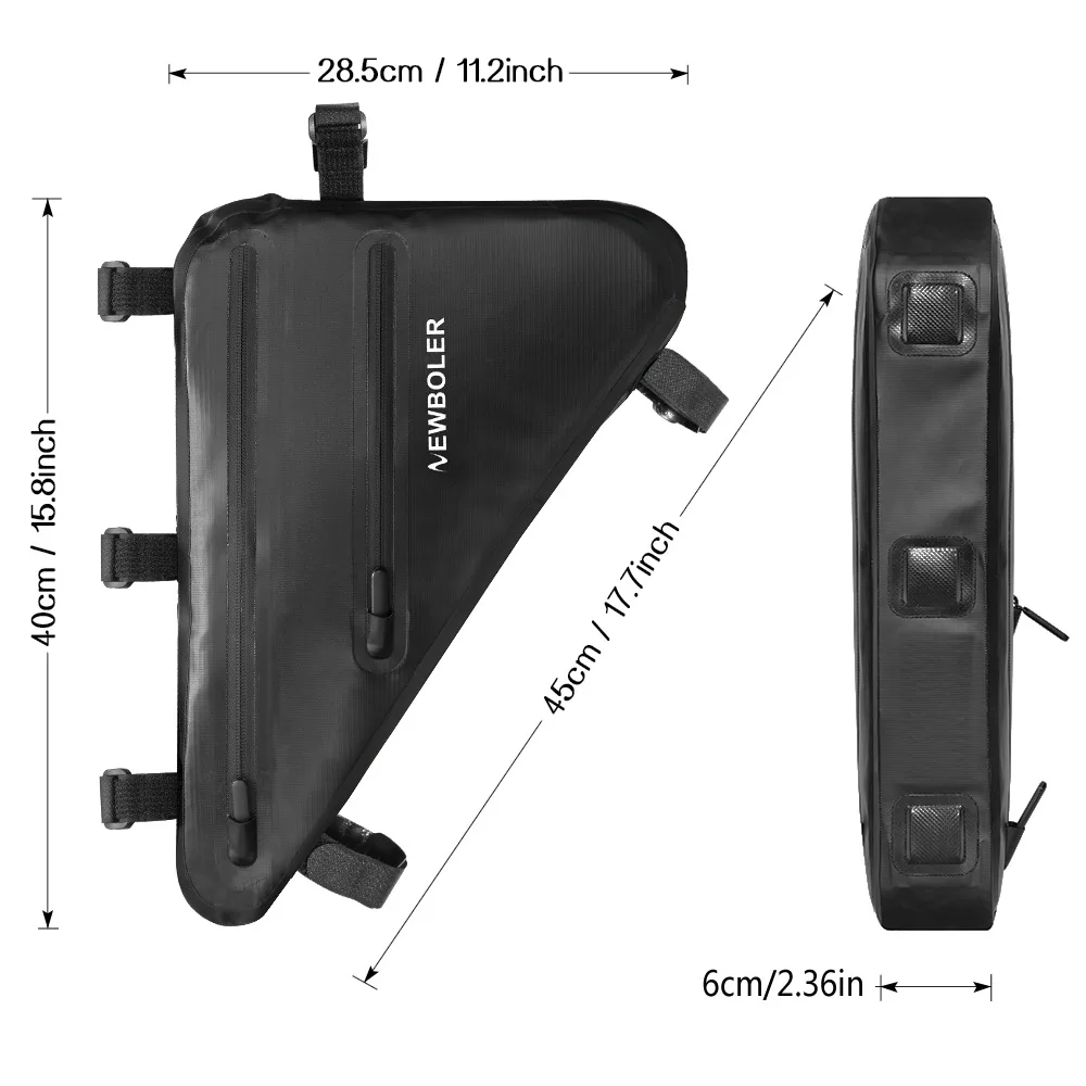 Bike bag Triangle bag Upper tube bag Front beam bag Large capacity waterproof mountain bike riding equipment bike bag