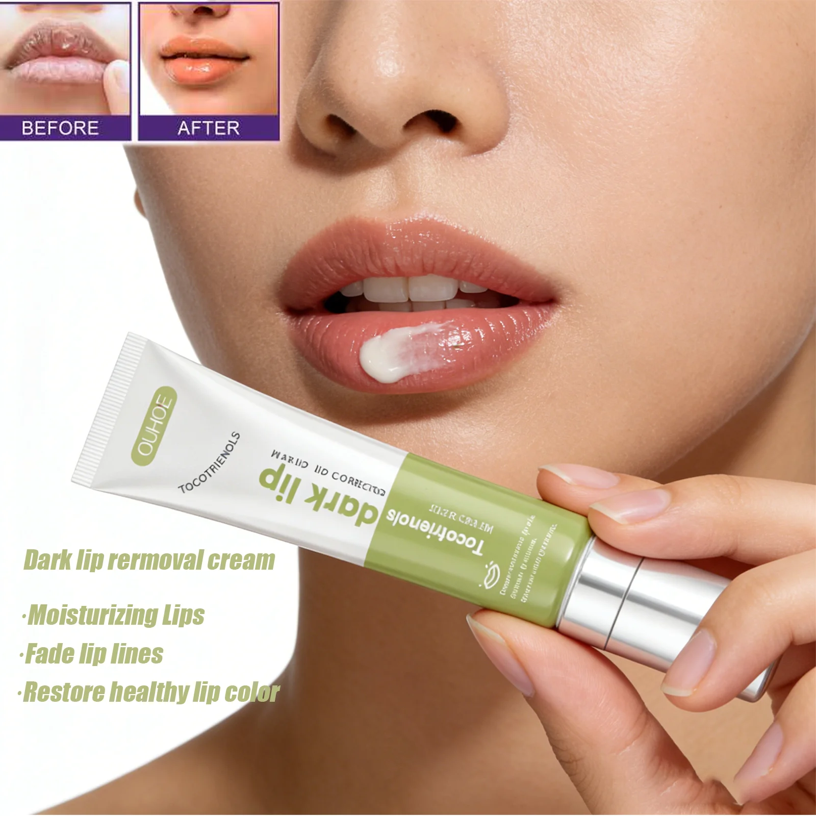 Dark Lip Corrector Cream Highly Moisturizing Hydrating Smoothing Fade Lip Line Dead Skin Repair Remove Dark Lip Balm Skin Care
