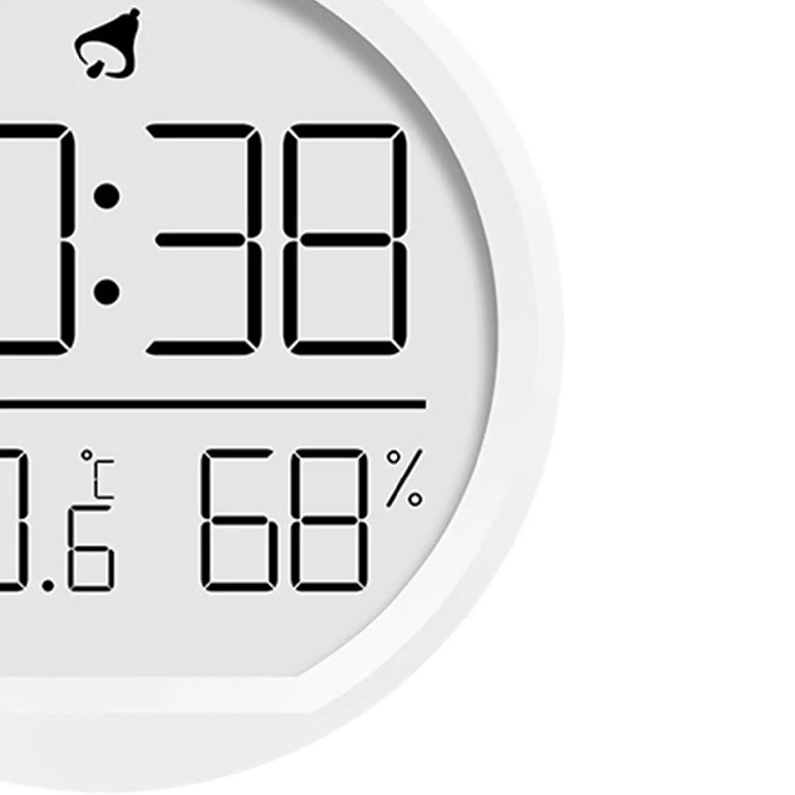 Small Digital Wall Clock Battery Alarm Clock Desktop Electronic Quiet Large Screen Time Date for Room Office Warehouse