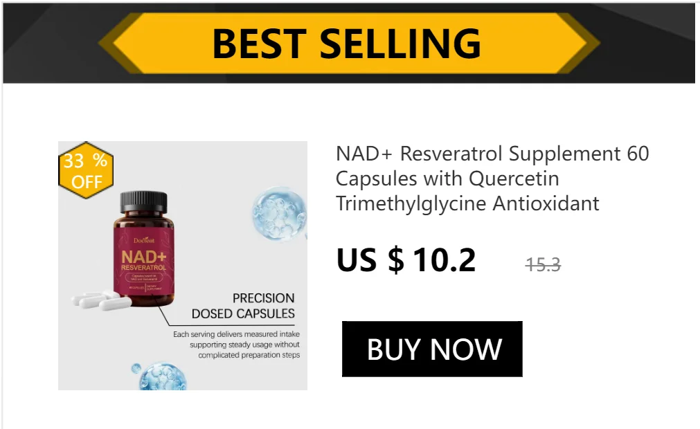 NAD+ Men’s Complex 1000mg Boost Stamina & Blood Flow with L-Arginine CoQ10 & Resveratrol Fight Fatigue Vegan Formula 60 Capsules