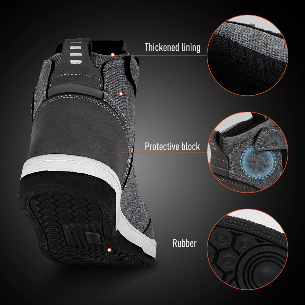 Motorcycle Casual Shoes Motocross Shoes Shock Absorption Motorcycle Protection Friction Force Motorcycle Accessories Rubber Sole