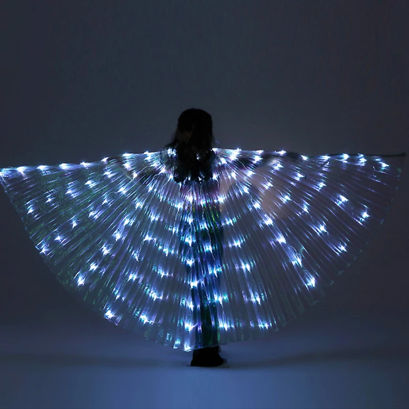 Alas Angle Isis Wing Led Children Circus Led Light Luminous Costumes Party Show Isis Fluorescent Butterfly Belly Dance Wing