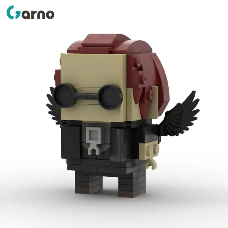 MOC Movie Good Omens Angels Aziraphale & Demons Crowley Brickheadz Building Blocks Action Figures Comedy Character Toys Gifts