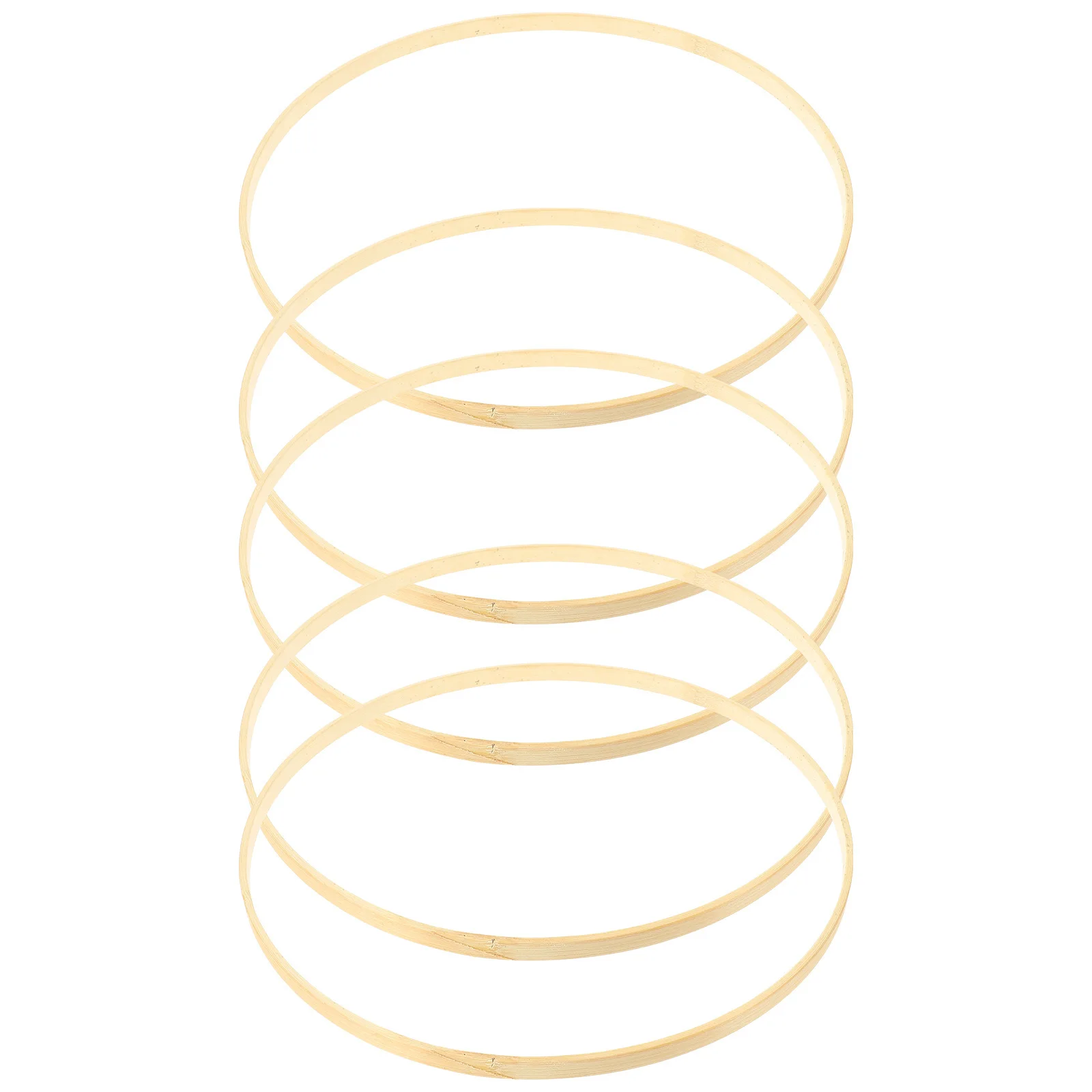 

5Pcs Bamboo Circles Wall Decoration DIY Wreath Rings for Hanging Plants Floral Garland Frames Making Craft