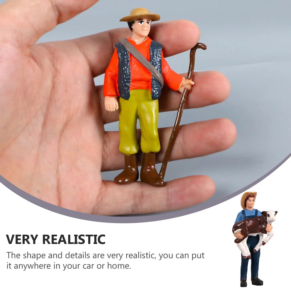 5PCS People Scale Figurines Miniature Scale Figures Durable Scale Figures Scale People Figures Layout Props