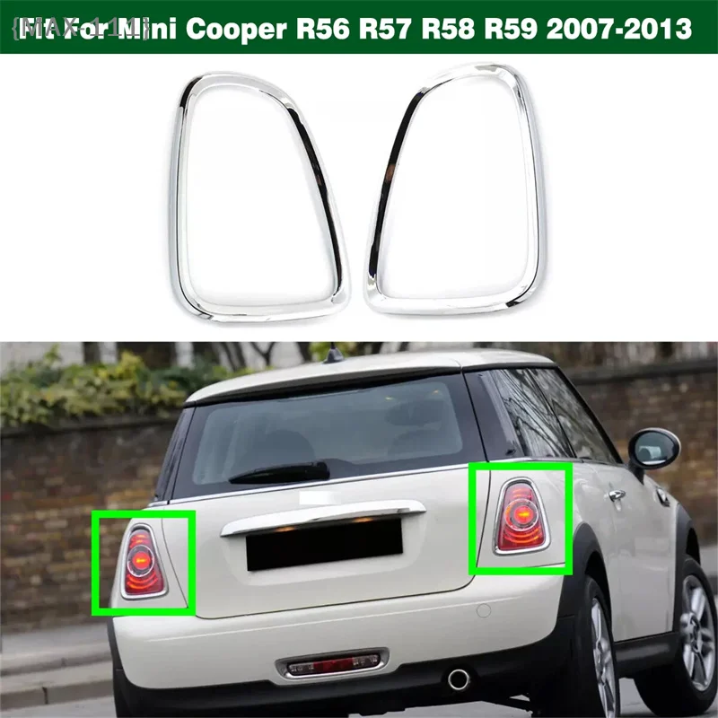 

【F2-MAX111】Глянцевая черная накладка на задний фонарь для Mini R56 R57 R58 R59 2007-2013 - Замена корпуса заднего фонаря 51132752243 5113