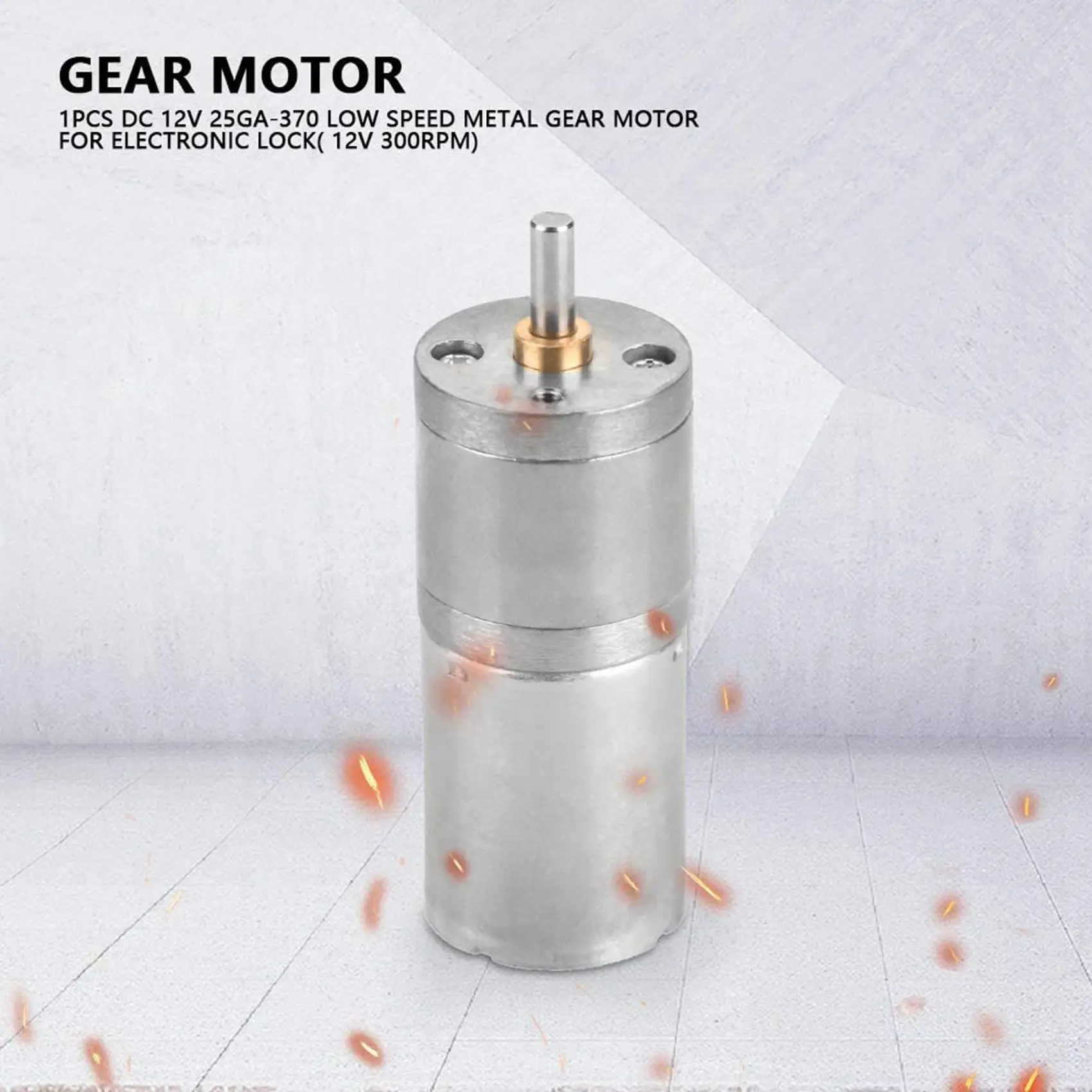 

Миниатюрный мотор-редуктор ABAH-3X 25GA-370 DC 12V для электронных замков (300 об/мин)