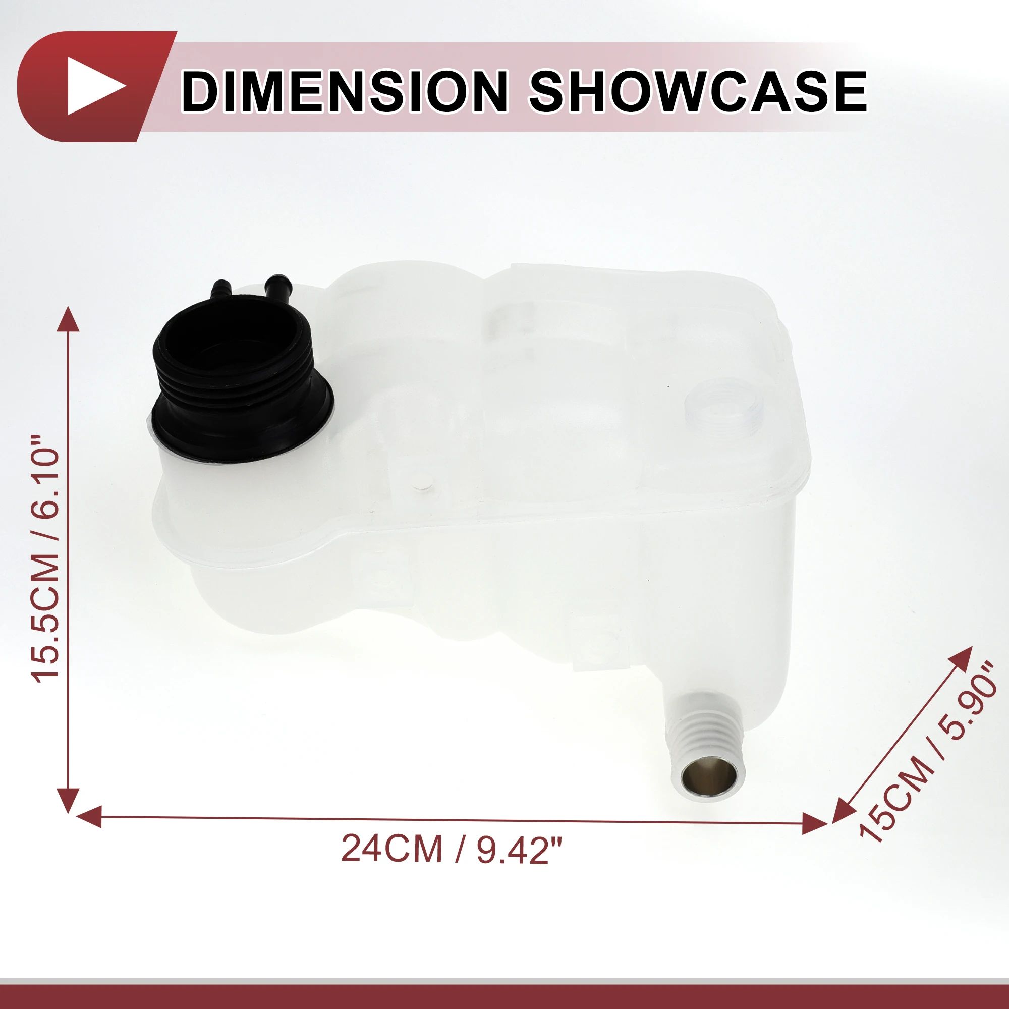 

UXCELL 1 Pc Engine Coolant Water Expansion Tank for BMW 325 325i 325ix 1988-1993 E30 Coolant Radiator No.17111712641