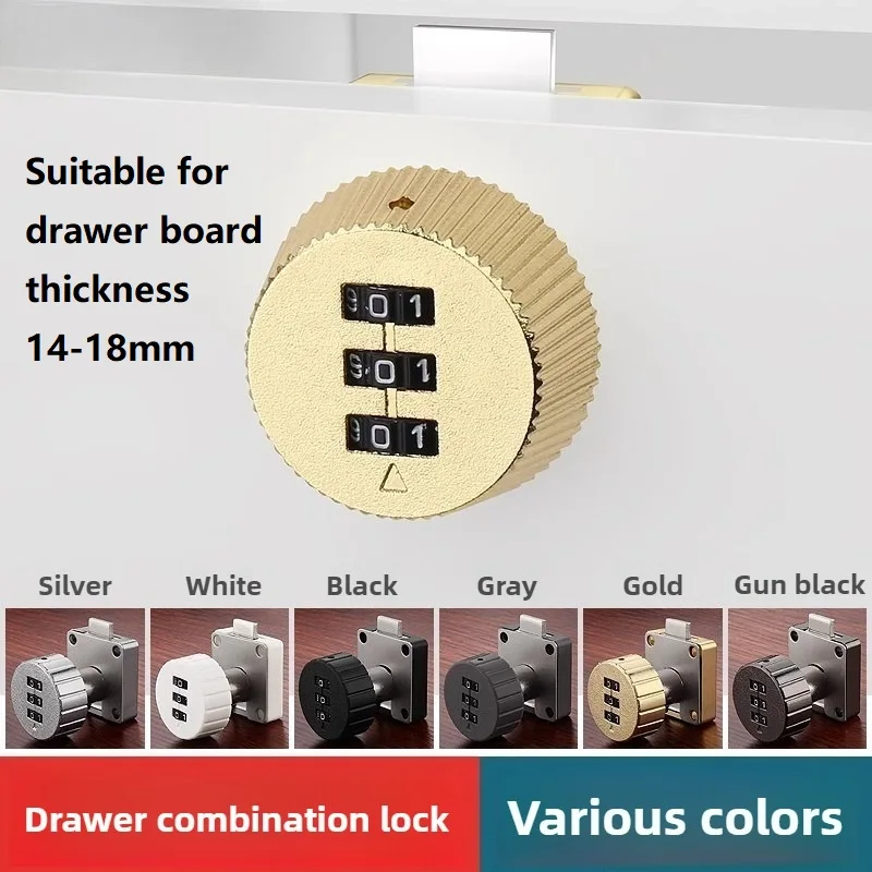 

3 Digital Code Drawer Lock Combination Password Keyless Drawer Cam Lock Cabinet Mail Box Wardrobe Furniture Zinc Alloy Lock