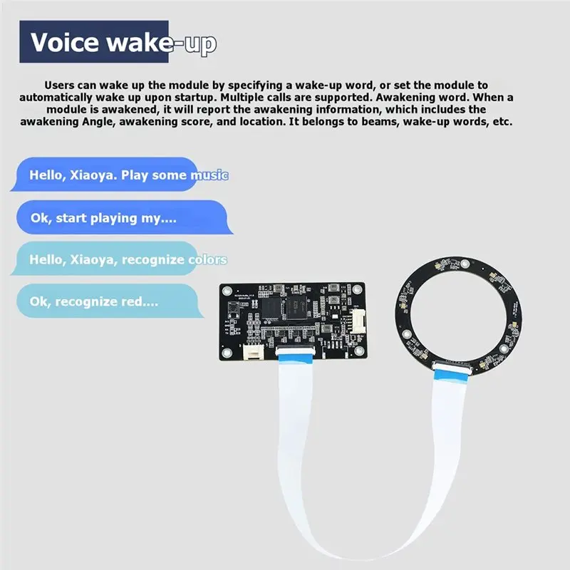 【A10R】ROS Linux For AI Voice Robot Compatible 6-Mic Array Far-Field Microphone Module 6M Pickup 360° DOA Echo Cancellation