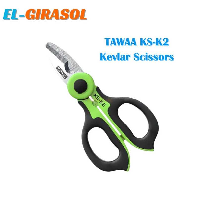 KS-K2 Kevlar Scissors Fiber Optic Cut Tool Kevalr Cutter Hand Tool Stainless Steel Scissors Optical Wire FTTH Fiber Optic Tools