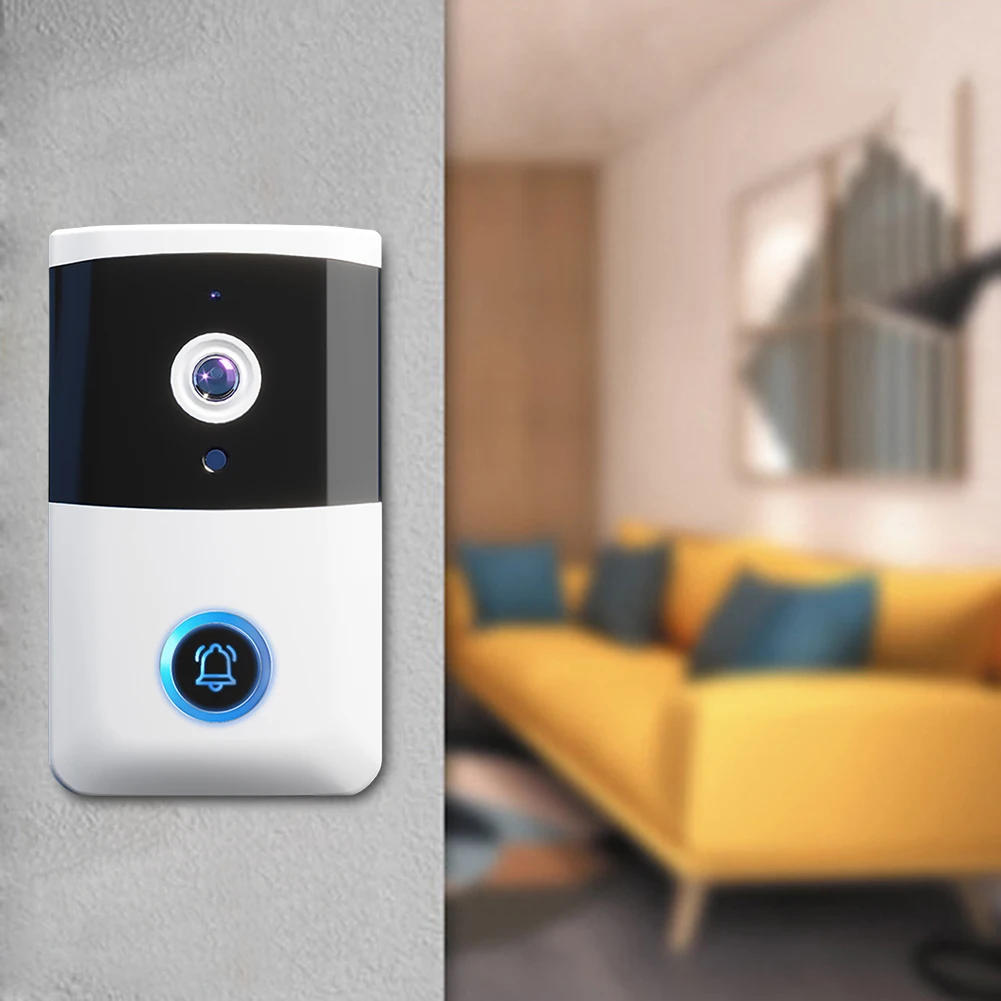 Wireless Video Doorbell with Night Vision Two Way Audio Intercom APP Control 2.4G WIFI Smart Doorbell Security Camera