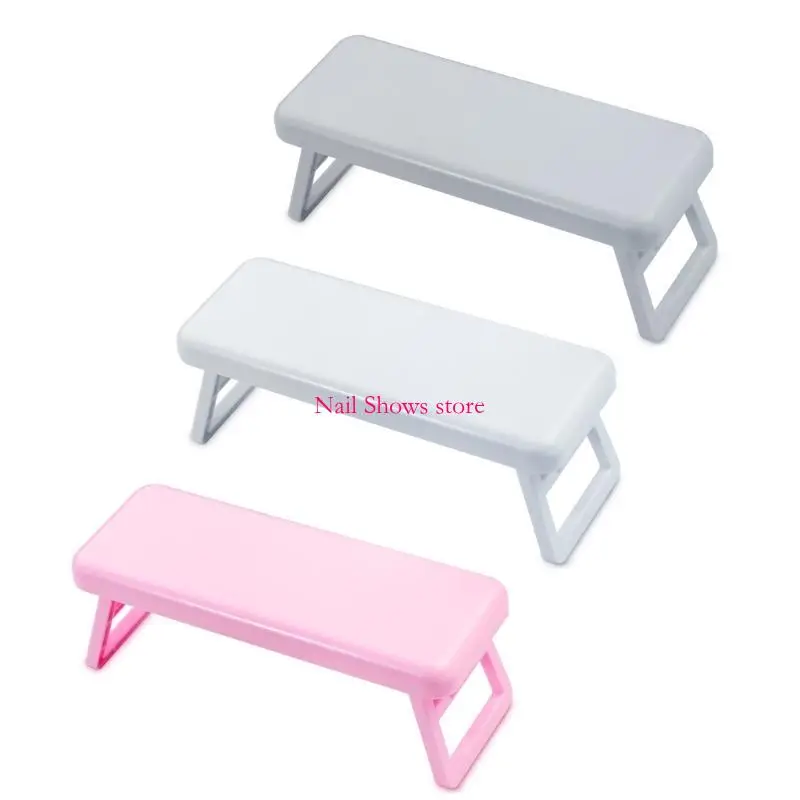 

E0BC Foldable Arm Rest for Nails Convenient Rest Cushion Leather Hand Rest