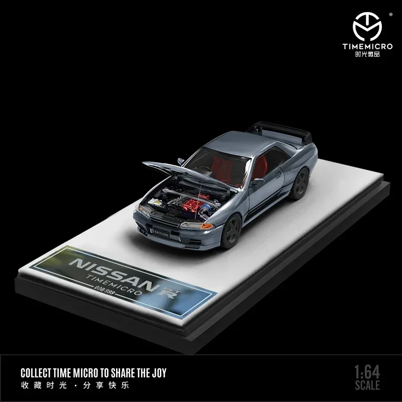 TIME MICRO 1:64 Gtr32 capa aberta edição limitada modelo de carro fundido