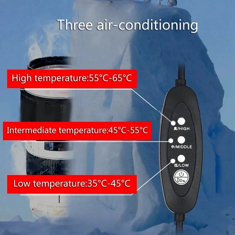 2x3 Gang USB-Kamera Objektiv Heiz linse Anti-Kondensation Heizband Tau Heizkissen Platte wärmer Heizung