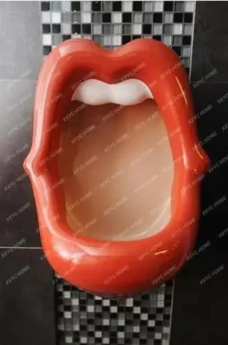 Creative Alternative Personality Beauty Red Lips Mouth Urinal Can Be Customized Different Funnel