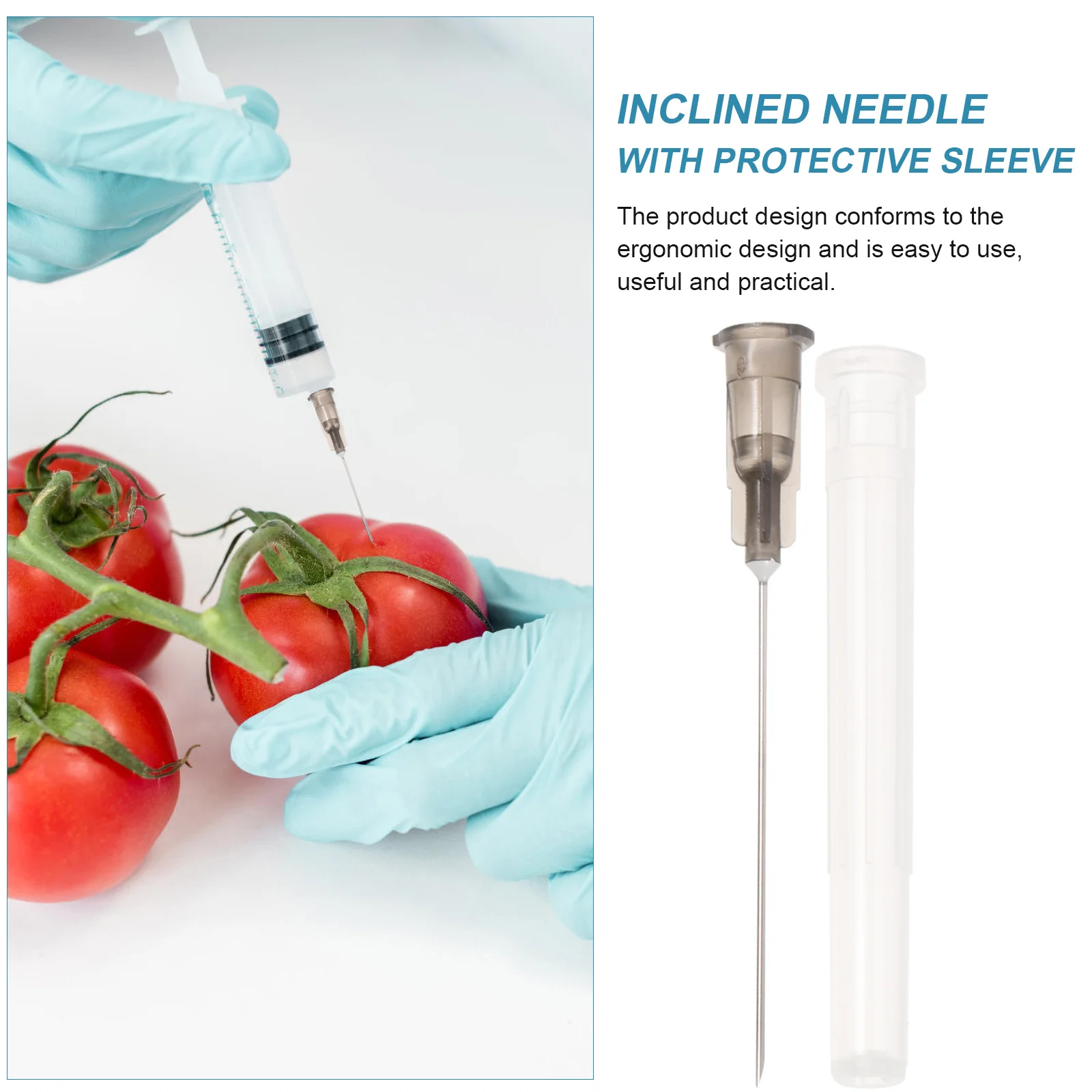 

100Pcs Dispensing Needle Protective Tips 22G 1 Inch Metal Liquid Needles for Laboratory Experiment Use 22G 1 Inch Needle