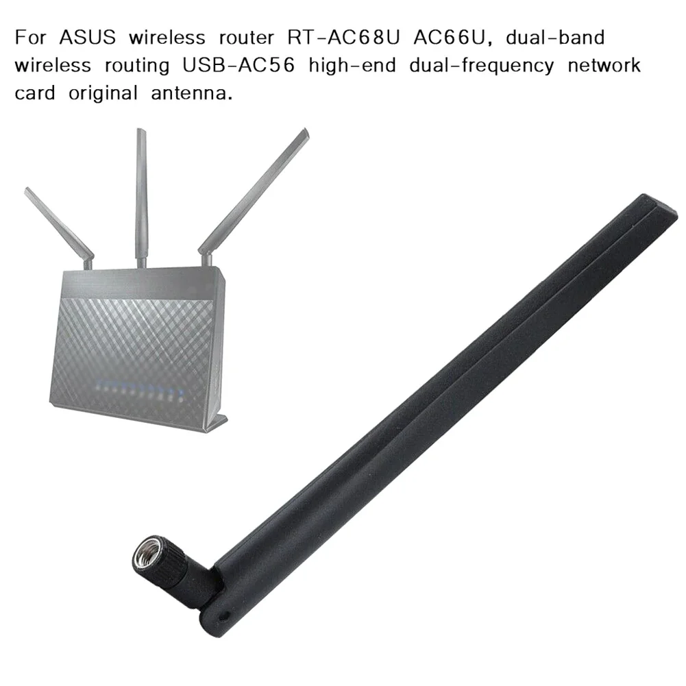 RP-SMA de antena de calidad práctica, enrutador hembra WIFi inalámbrico, 1 unidad, 2,4G/5G, 6DBi de doble banda para tarjeta de red ASUS de alta ganancia