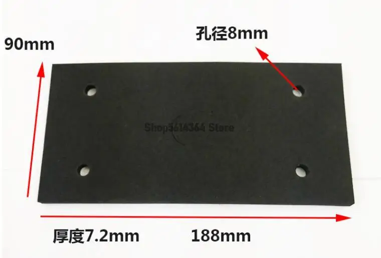 10 Pcs Rectangle Adhesive Foam Replacement Sander Back Pad Mat Gray 18.7 x 9 x 0.8cm 