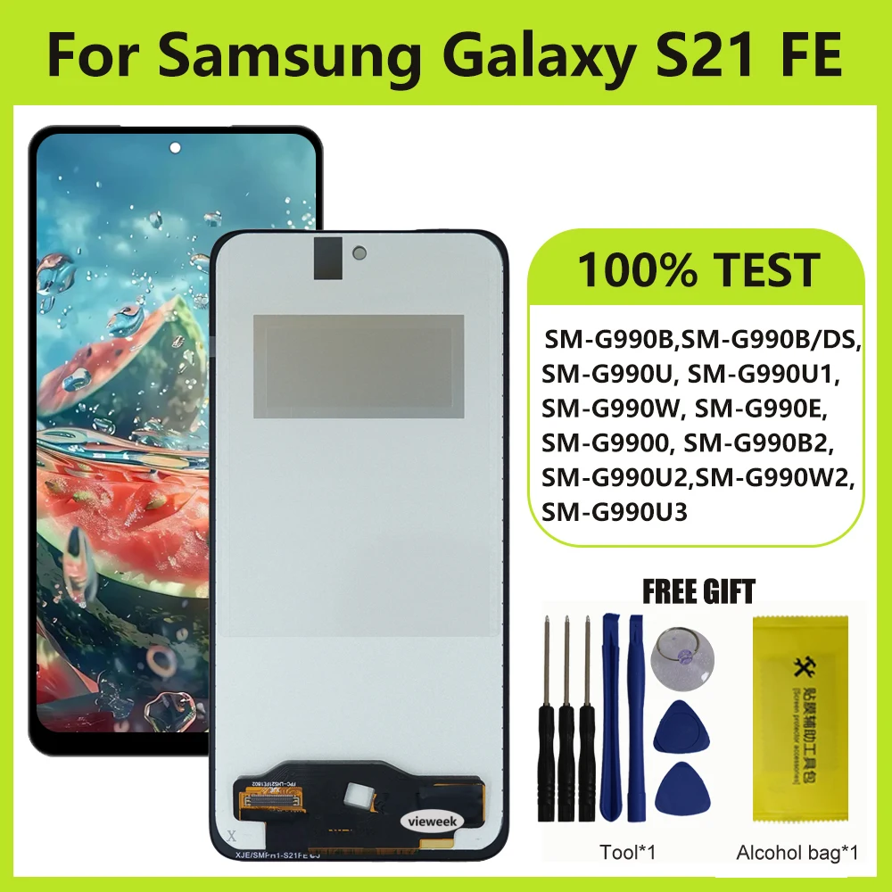 تقرير ونصيحة حول شاشة Samsung Galaxy S21 FE 5G G990B LCD مع شاشة لمس رقمية و إطار