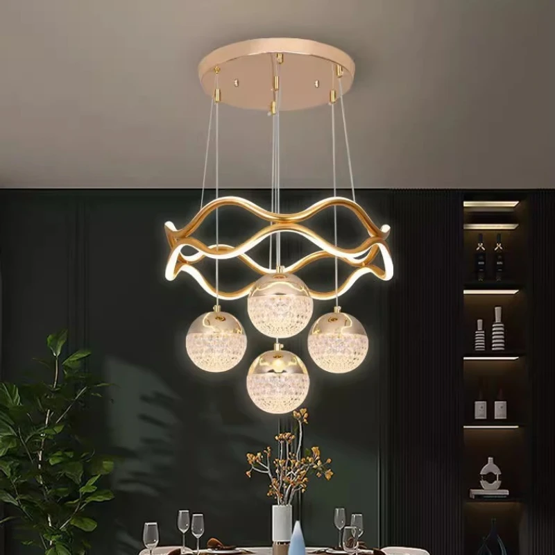 Moderne LED-Pendelleuchte Gold/Schwarz, lange Pendelleuchte für Restaurant, Arbeitszimmer, Küche, Büro, Café, Heimdekoration, luxuriös