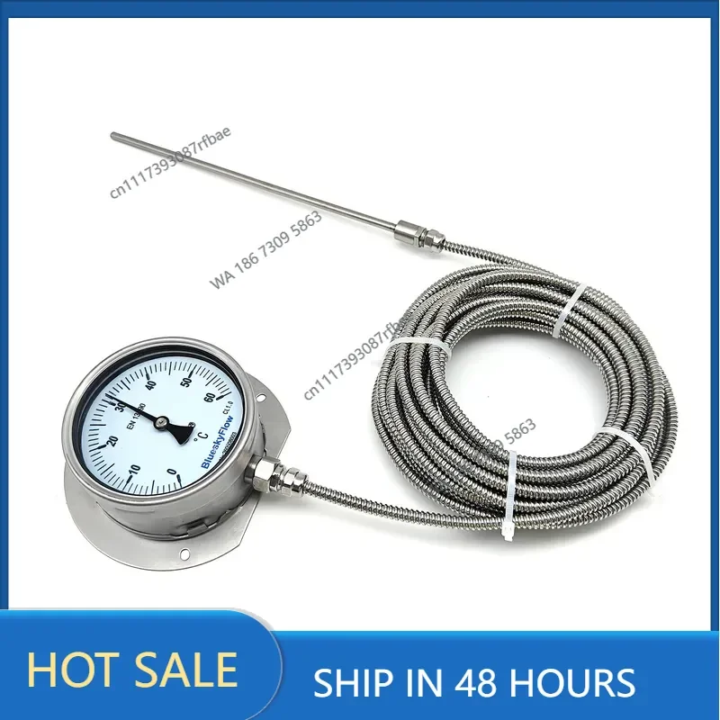 pressure thermometer, air bag thermometer stainless steel IP65 protection