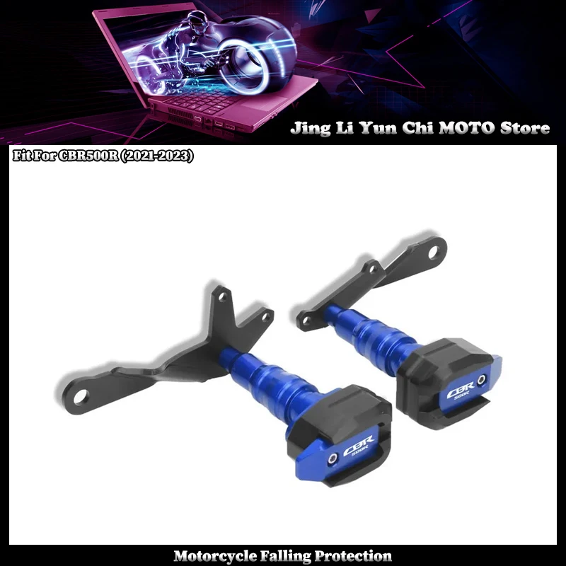 

Motorcycle Falling Protection Frame Slider Fairing Guard Crash Pad Protecto Fit For HONDA CBR500R 2021-2023 CBR 500R 2022