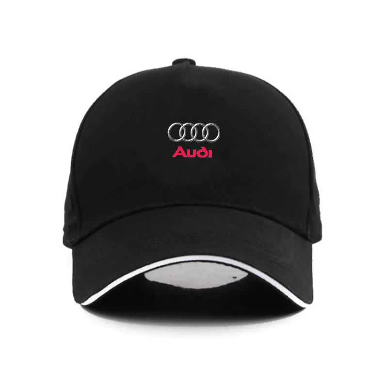 

For Audi A3 A4 A5 S4 RS4 A5 S5 RS5 A6 A6 Q2 Q3 Q5 Q Q8 RS4 RS5 Car Logo Cotton Adjustable Baseball Hat Outdoor Car Accessories