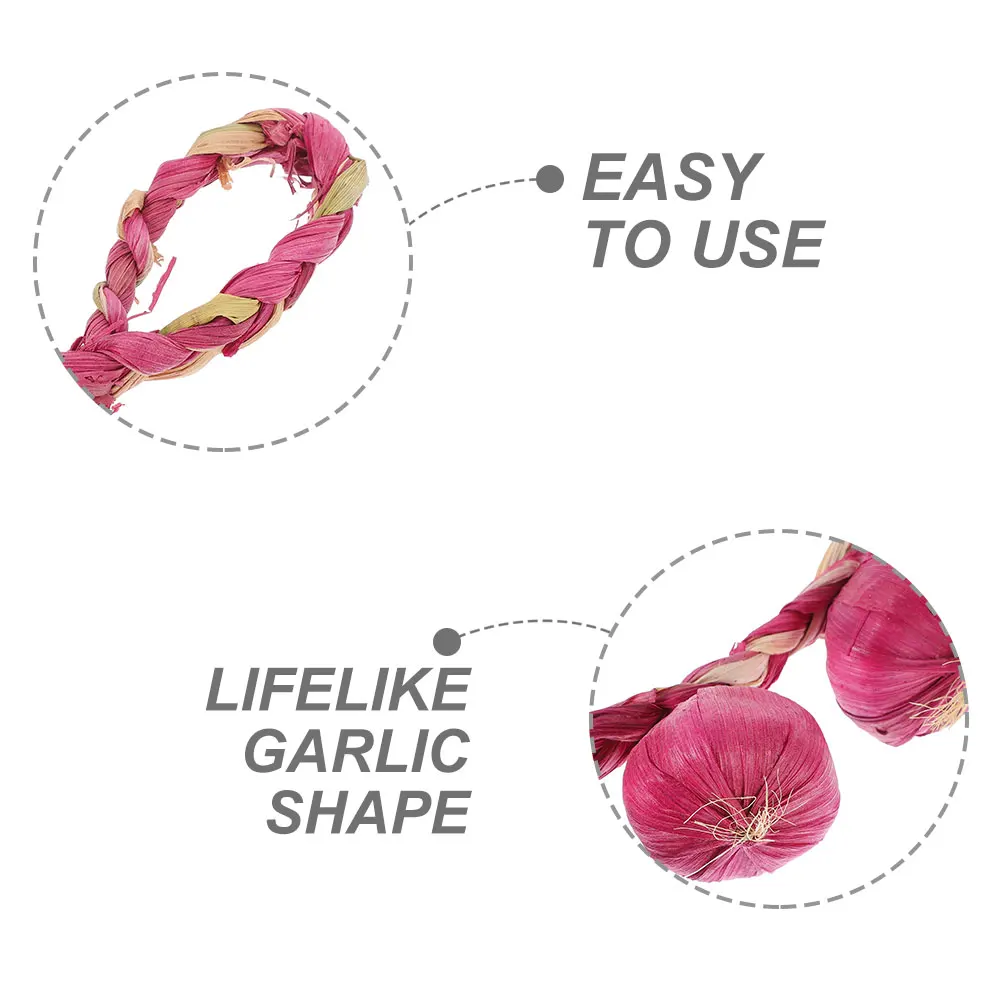 

Vegetable Simulated Garlic Pendants Garlands Mini Artificial Foam Lifelike Fake
