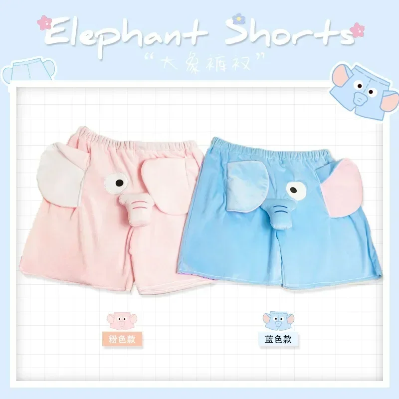 New 2024 Summer Dumbo Pajama Pants Couples Casual Loose Pig Shorts Funny and Cute Kuromi Elephant Shorts Boys