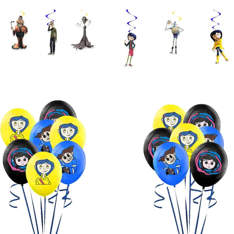 

Coraline & the Secret Door Balloon kids Birthday Party Supplies banner Decoration ballon Decor Baby Shower