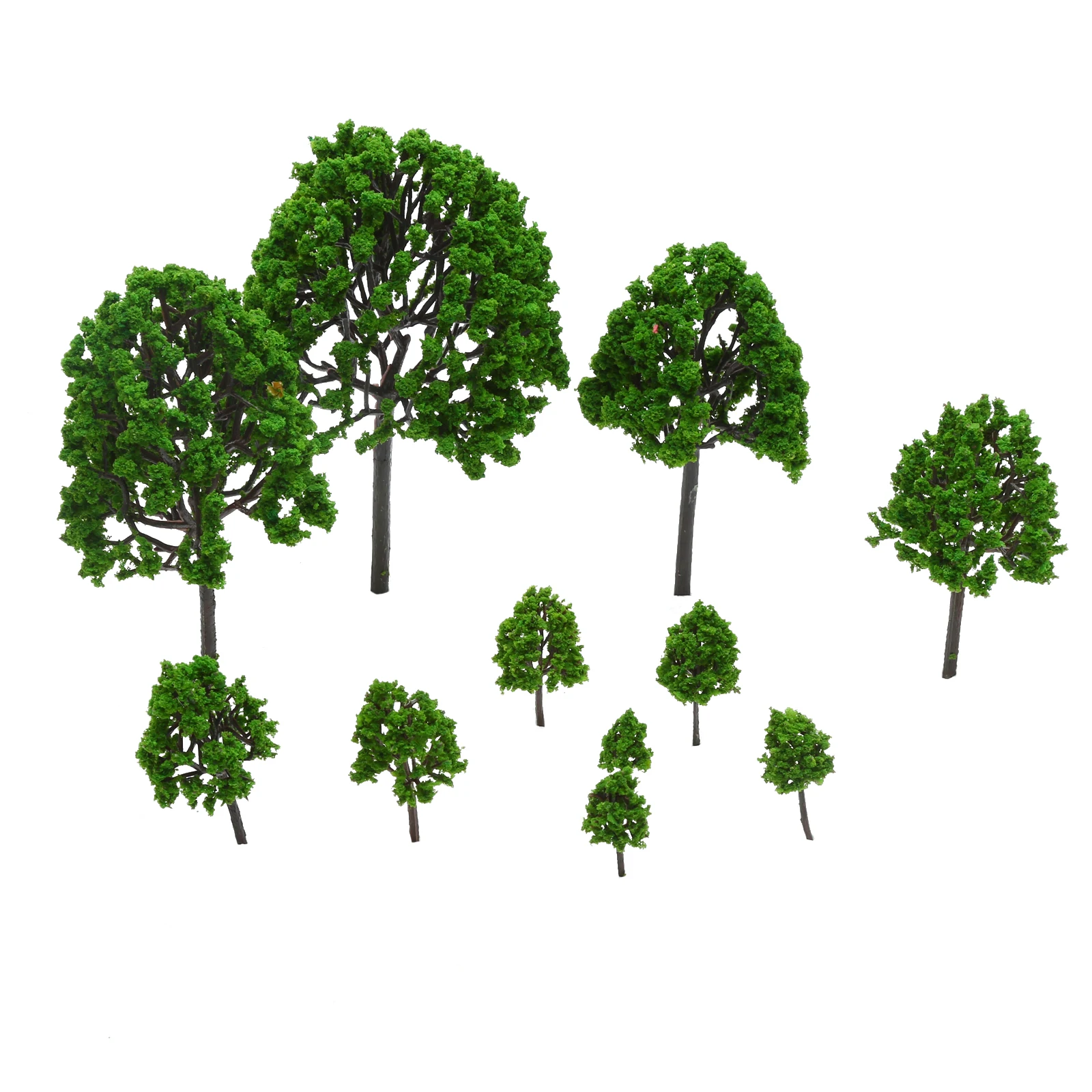 11 pz/set O scala 1:50 alberi assortiti modello treno giardino parco paesaggio Layout Diorama