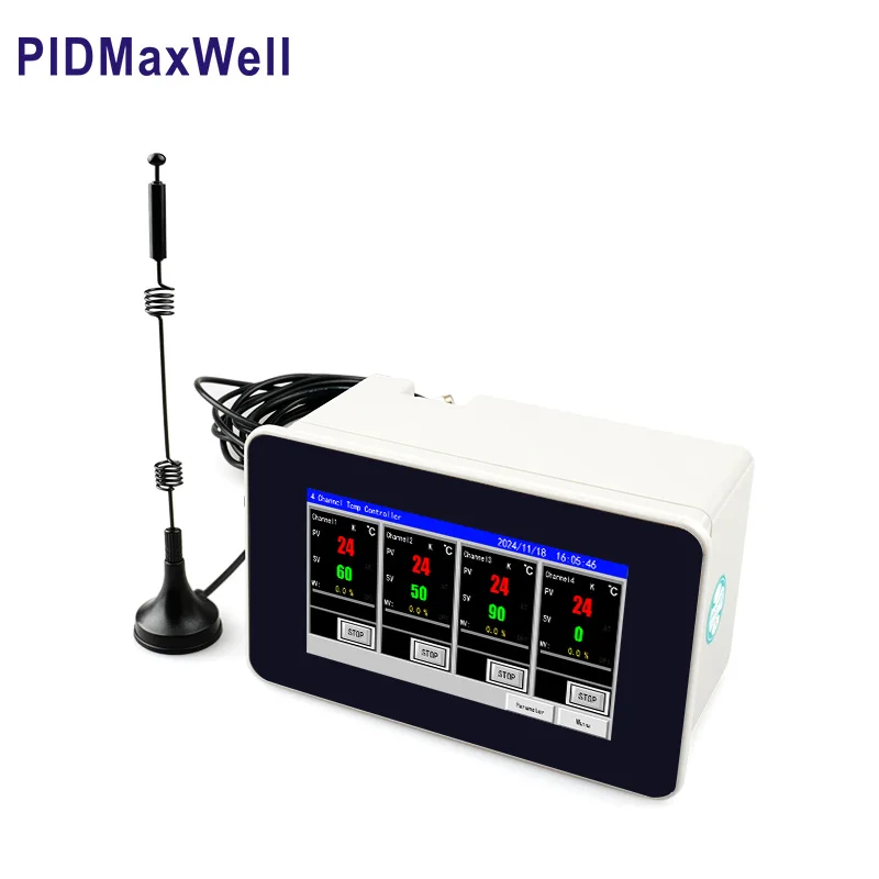 

MF43HYC-652A Wifi HMI Touch Screen 4 Channels Pid Temperature Controller with Data Record Function