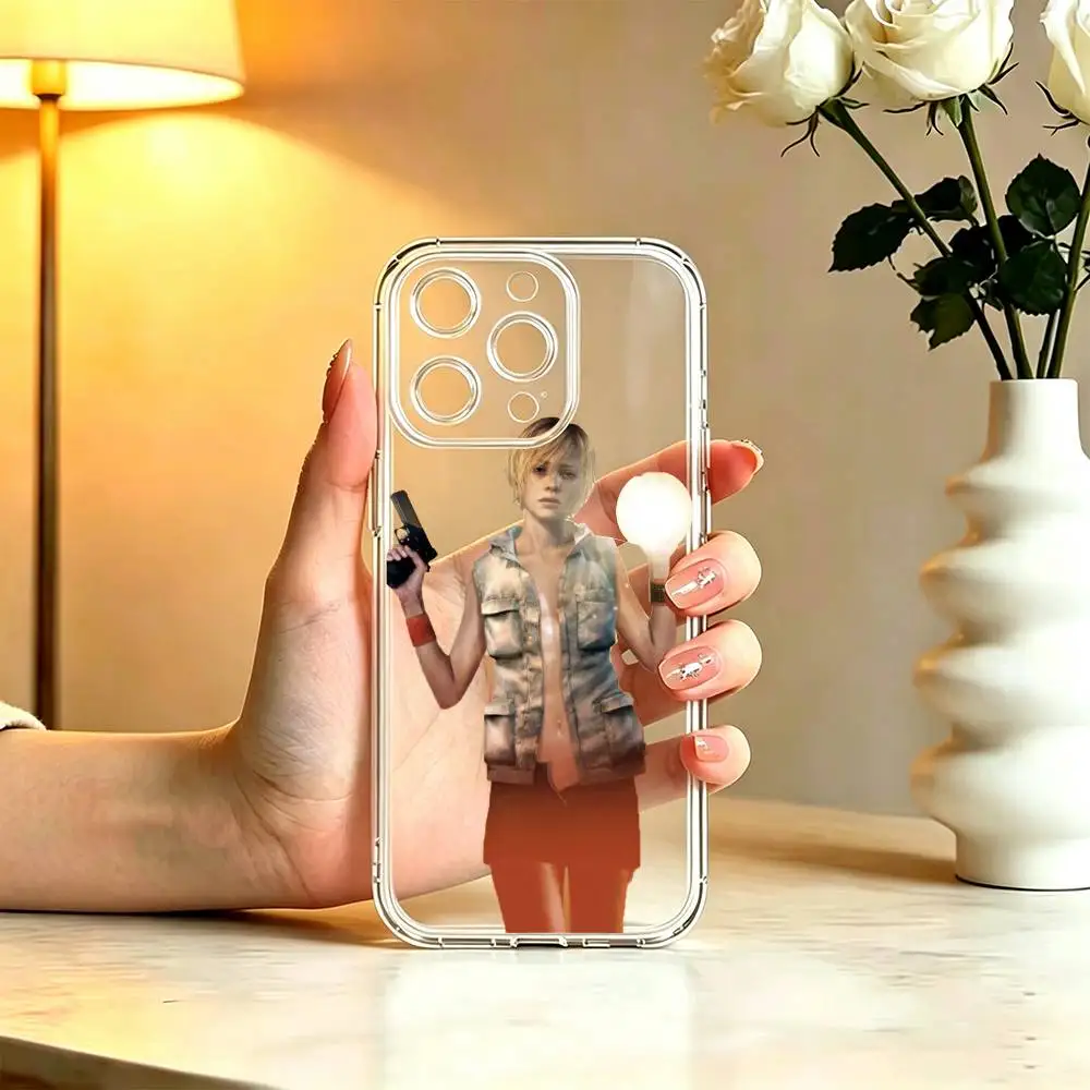 Silent-Hill-3-Heather-Mason Phone Case For iPhone 17 16 15 14 13 12 11 Mini Pro Max Plus Transparent Cover view 5