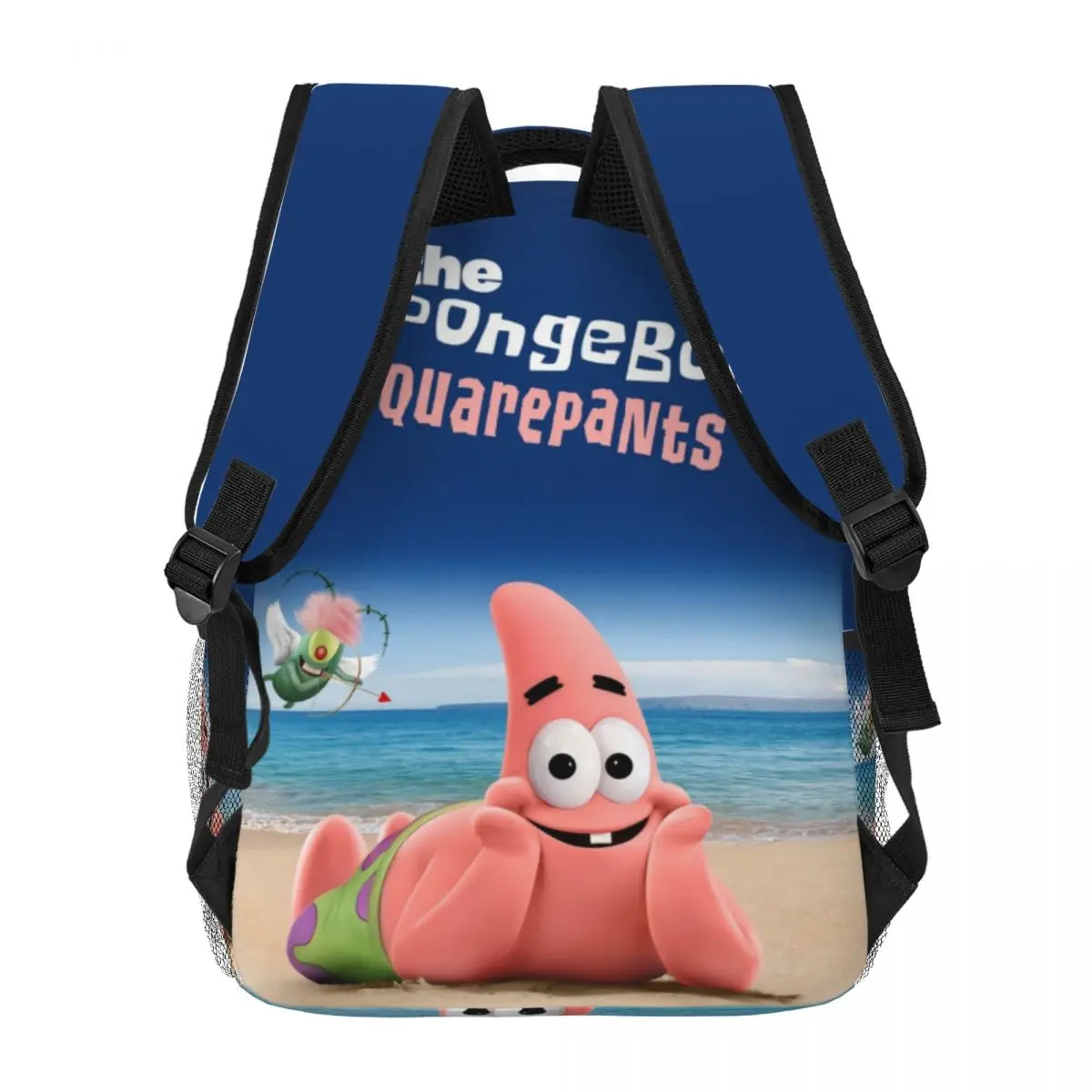 SpongeBob neue modische Muster Schult asche drucken leichten Rucksack 17 Zoll