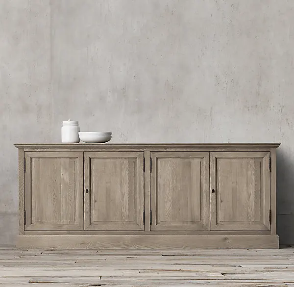 

Classical Customizable Size Color Furniture Panel 4-Door Oak Sideboard Cabinets