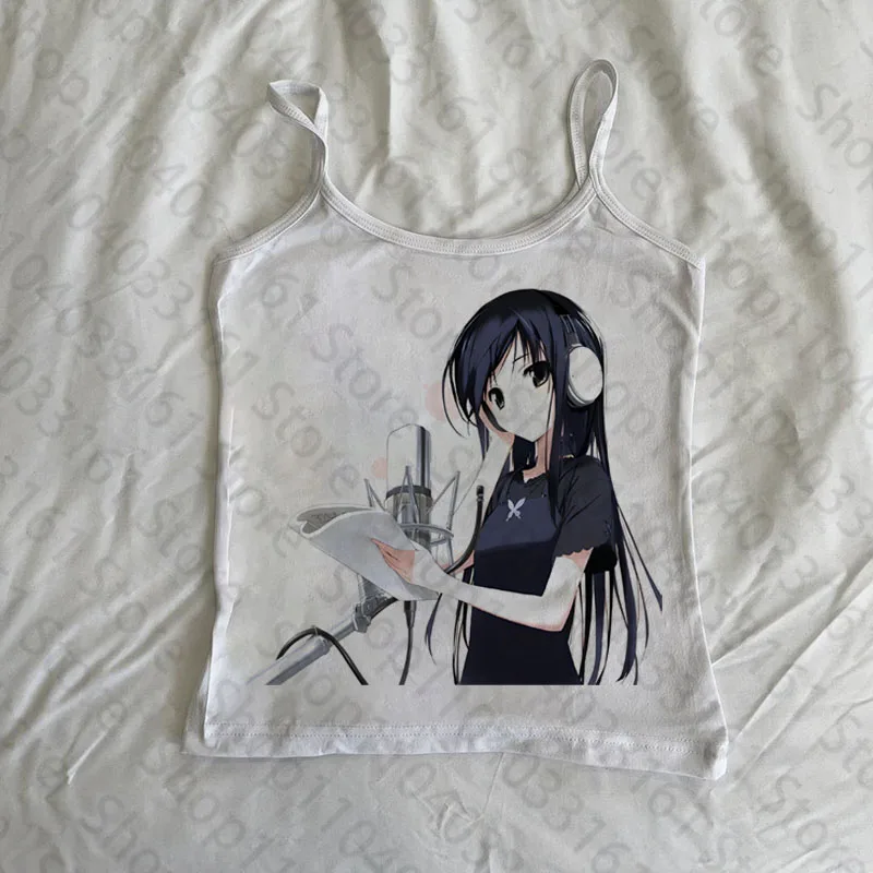 Aesthetic Cute Slim shirt Slim Emo Gothic Punk Baby Tee Vintage Street Women Graphics Print Grunge T-shirt Y2k Clothes Crop Tops