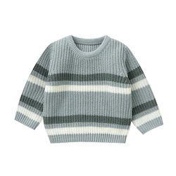 Daily Wear Knitted Acrylic O-neck Long Sleeve Baby Boys & Girls Sweaters Soft 6-36 Months Newborn Infant Sweatshirt For Fall